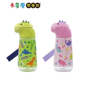 【Skater】寬底吸管杯 兒童水壺 吸管水壺 (420ml)-恐龍｜卡多摩