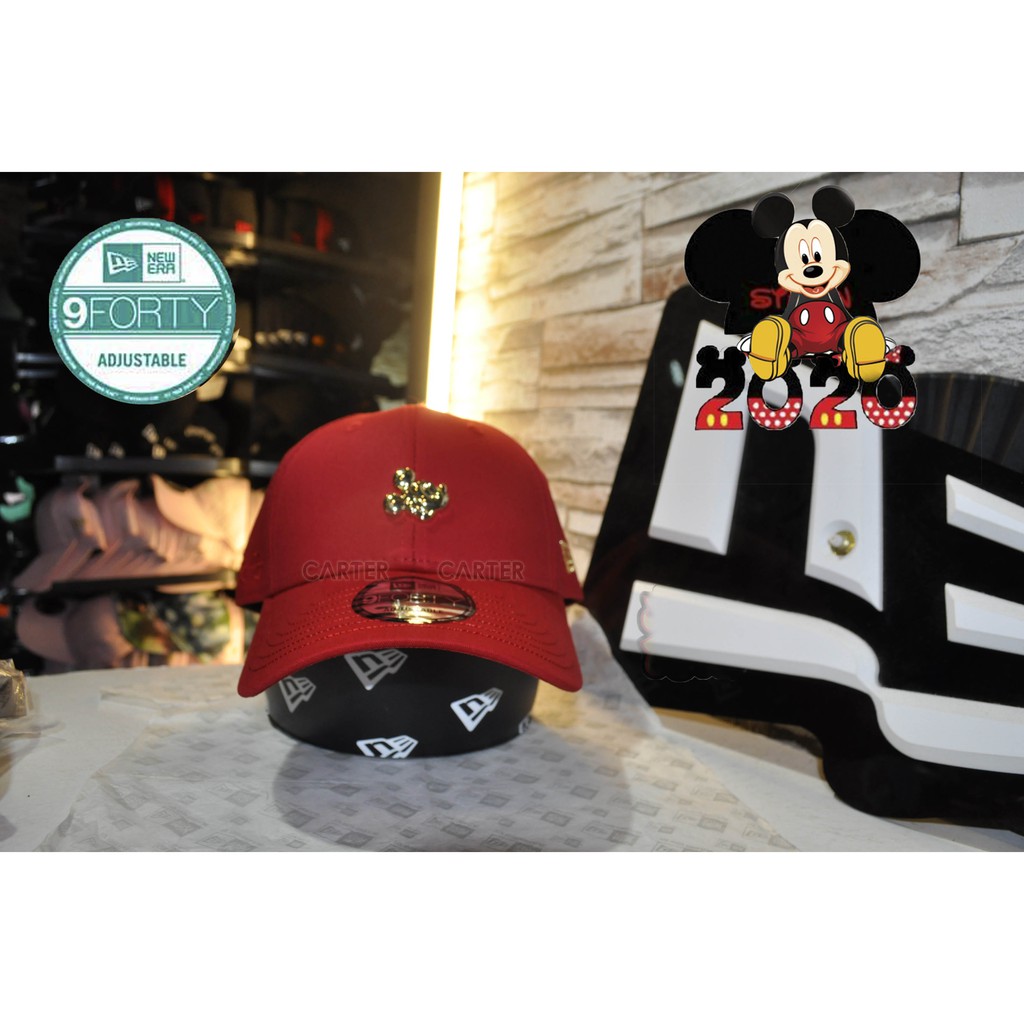 特價 New Era x Disney Mickey Mouse Chinese New Year米老鼠中國年紅色鴨舌帽