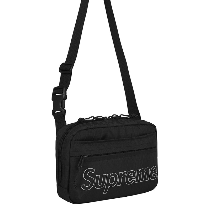 supreme black shoulder bag fw18
