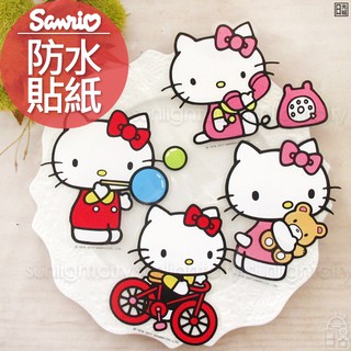 Hello Kitty正版防水貼紙｜筆電貼紙 車廂貼紙 機車貼紙 玻璃貼紙