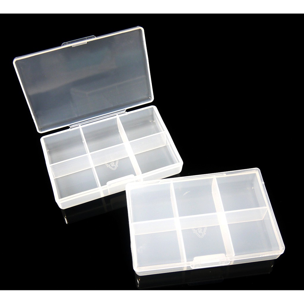 [蝦將軍]台灣製造!! 六格零件盒 收納盒 塑膠盒 分類盒 藥盒 化妝盒