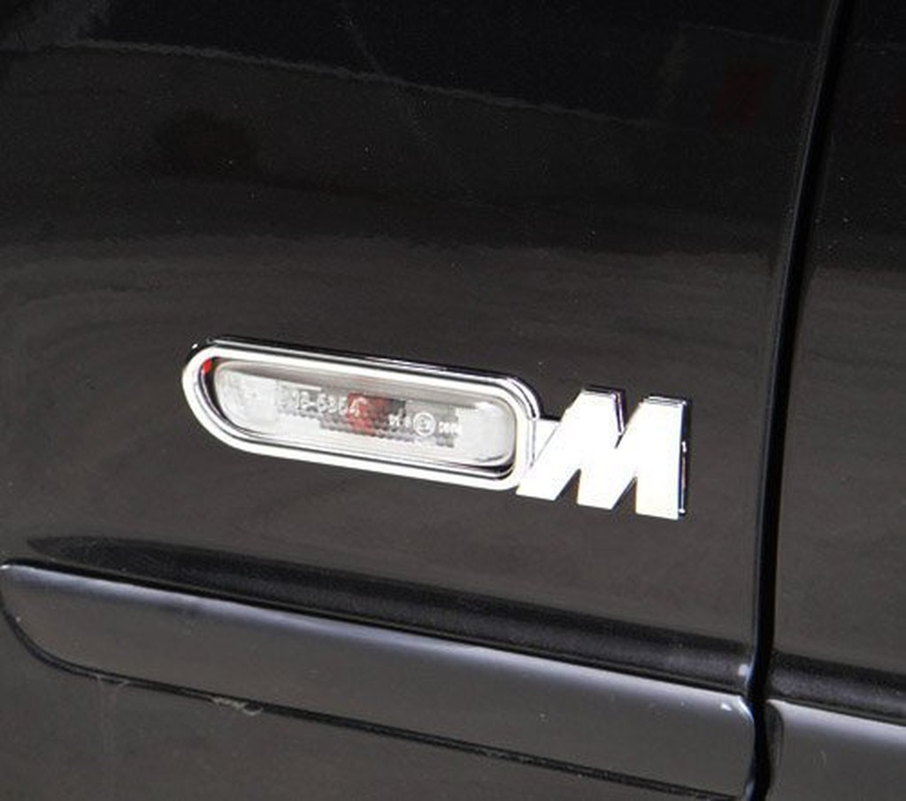 圓夢工廠 BMW 3 E46 1998~2001 4門 316 318 320 325 改裝鍍鉻銀 側燈框飾貼 方向燈框
