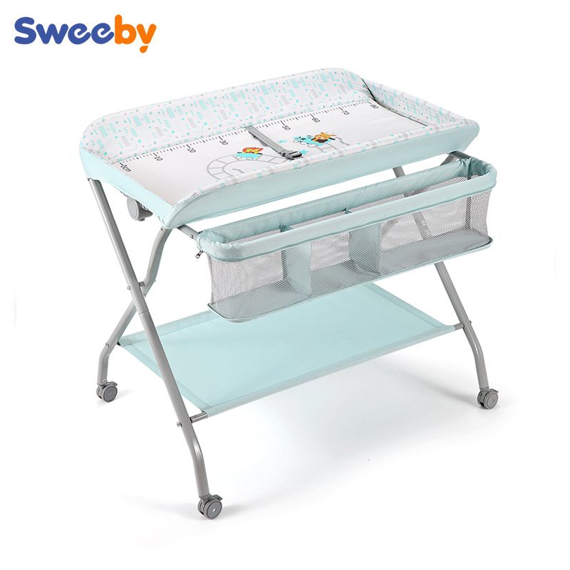 護理台 sweeby尿布台嬰兒護理台母嬰室寶寶換尿布台多功能按摩撫觸洗澡台