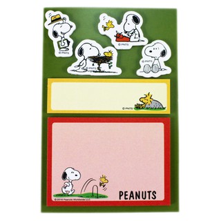 卡漫城 - Snoopy 便利貼 ㊣版 日本製 Memo N次貼 史奴比 史努比 隨意貼 便條紙 Peanuts