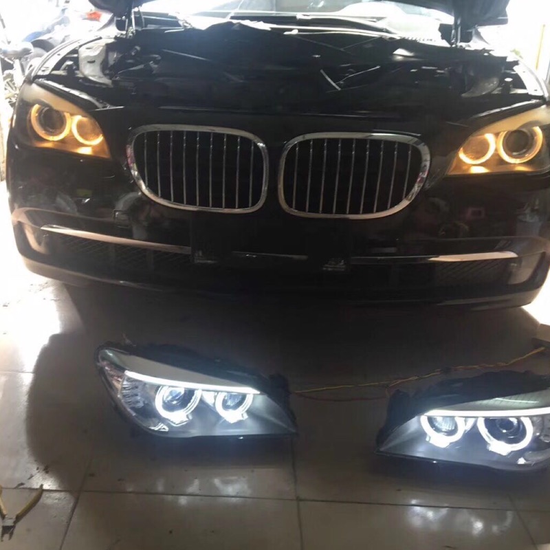 BMW F01 F02前期改後期 導光 魚眼 大燈 e60 e70 e92