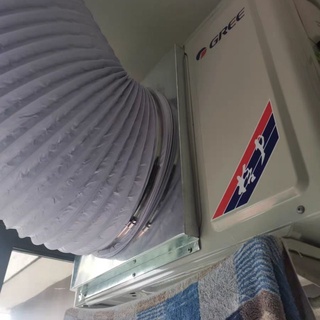 空調外機排風導風管散熱神器雙層鋁箔排熱風管窗戶排熱風散熱風管