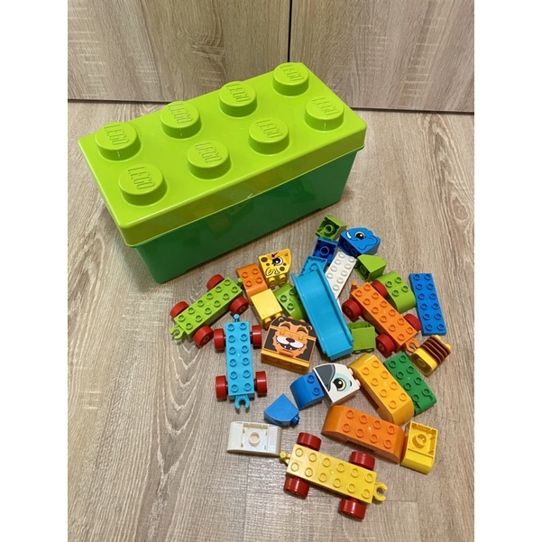 已客訂勿下標。樂高LEGO DUPLO 10863 得寶系列-我的第一個動物顆粒盒/創意動物大巡遊列車-二手八成新