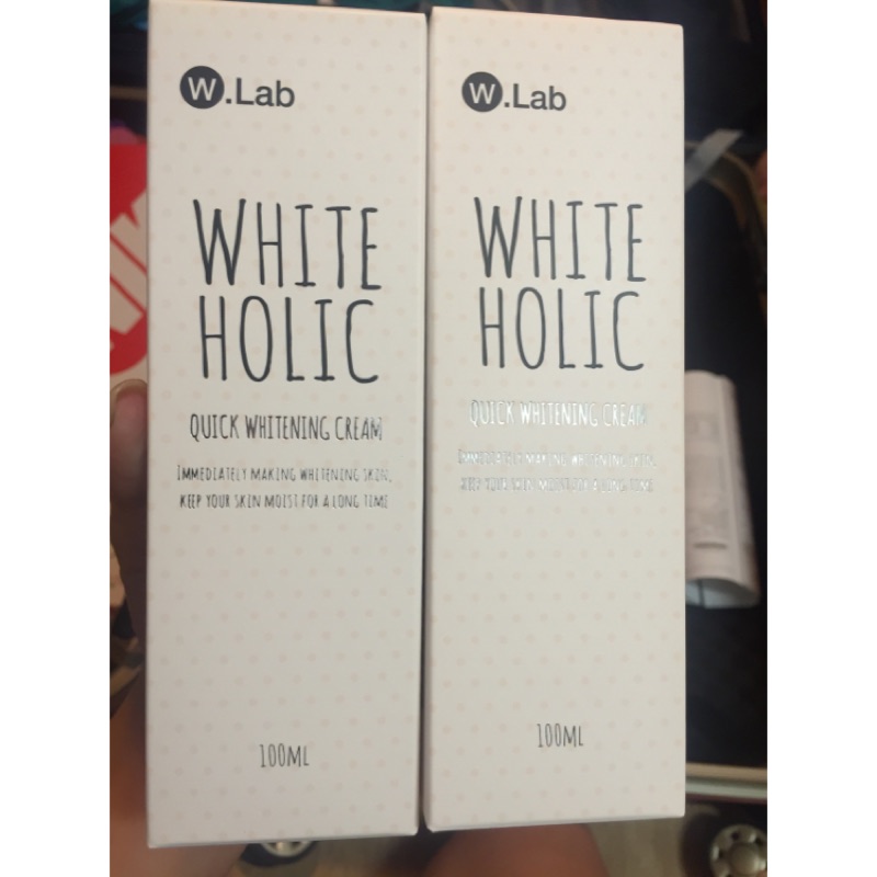 韓國W.LAB WHITE HOLIC美白素顏霜 100ML