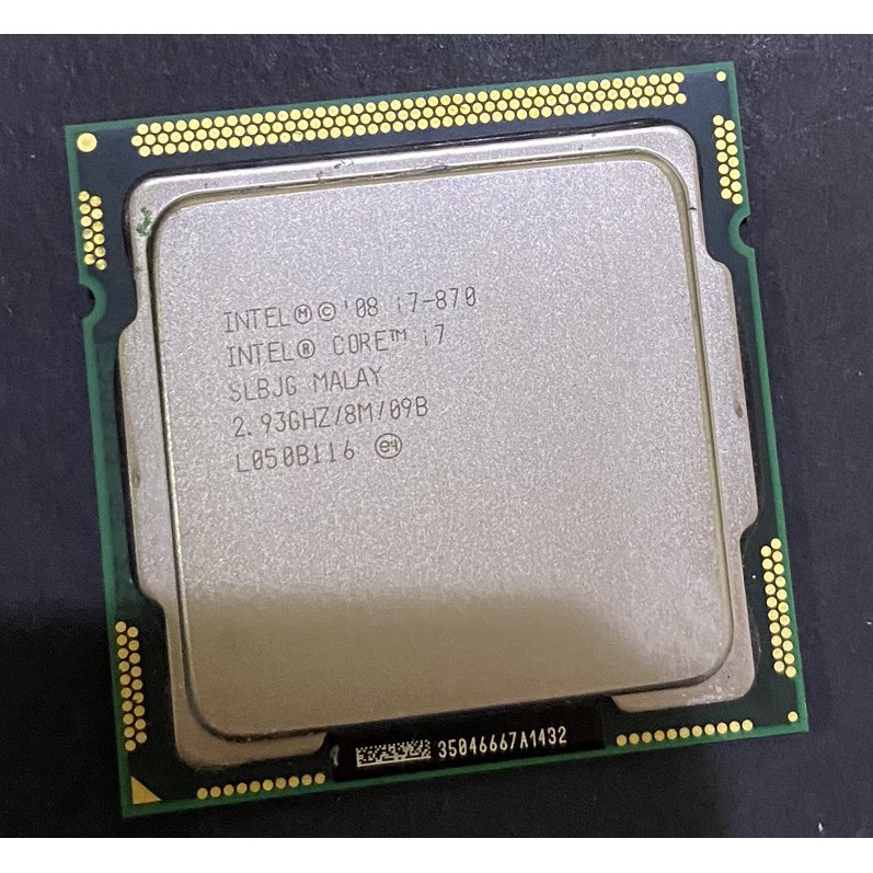 二手良品 INTEL i7 870 CPU 處理器 LGA 1156 一代