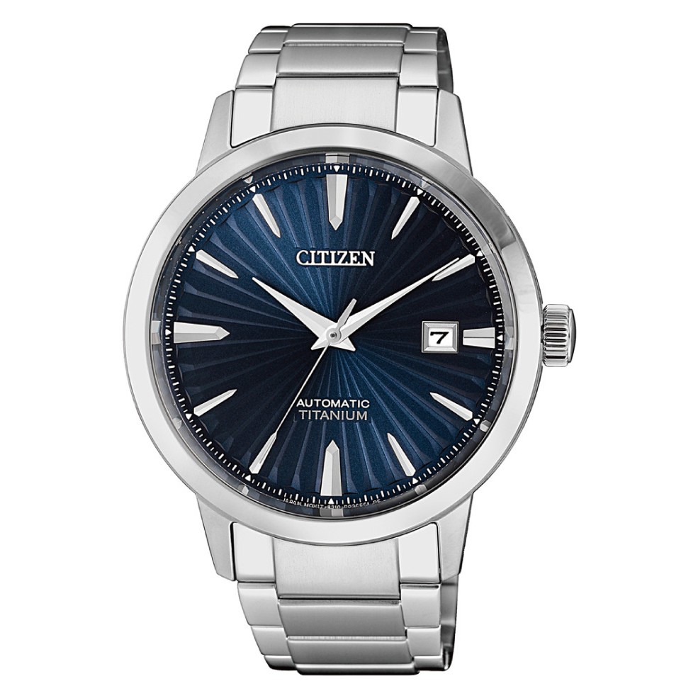 CITIZEN 星辰錶 鈦金屬紳士機械男錶-藍面(NJ2180-89L)40.5mm