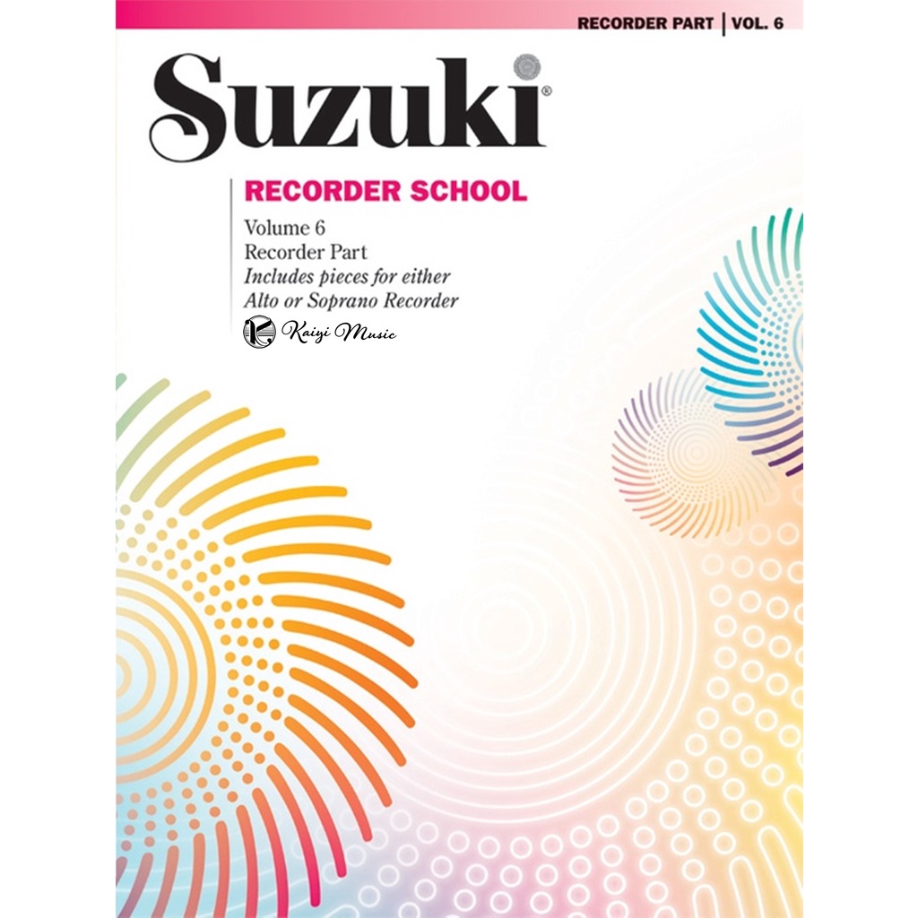 【凱翊︱AF】鈴木中音直笛教本第6冊 Suzuki School Alto Recorder Book Vol.6