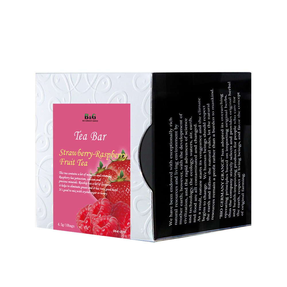 B&amp;G 德國農莊 Tea Bar 草莓覆盆子水果茶-茶包盒(10包入)