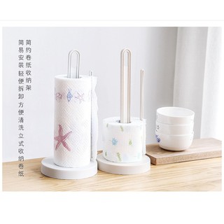 【花房生活市集】日式簡約直立式 廚房紙巾加架 紙巾架 廚房巾紙收納架 fa