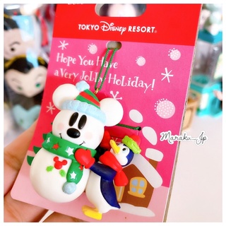 🉑️刷卡-日本海洋迪士尼園區 聖誕節限定 絕版品 米奇 雪人⛄️ 企鵝 吊飾 鑰匙圈 掛飾［魔樂町JP日貨🎪］