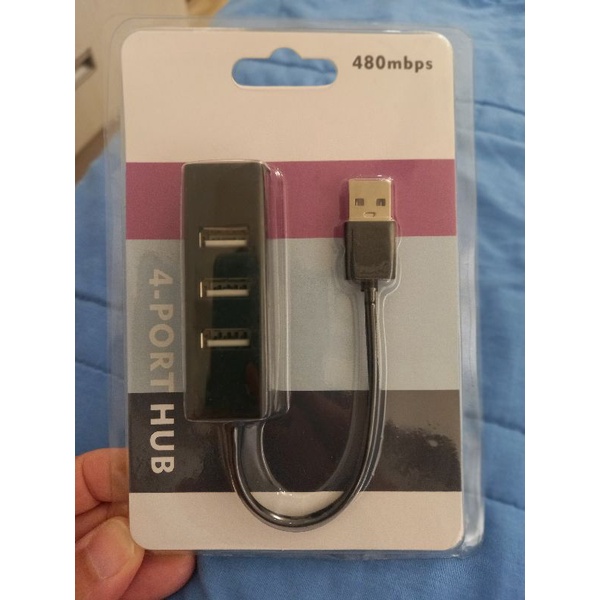攜帶型 USB2.0 HUB集線器 USB 4 port Hub （黑）