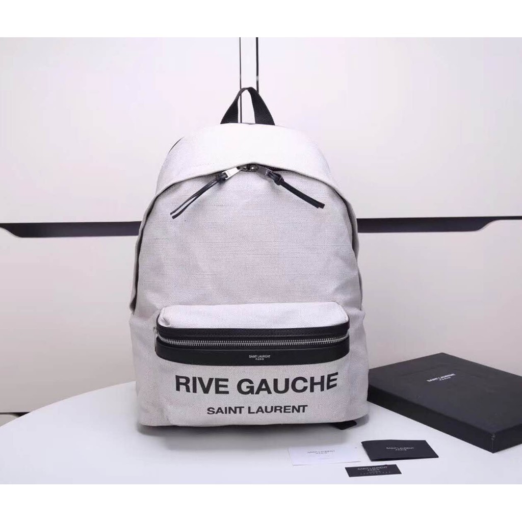 新YSL RIVE GAUCHE 系列後背包467985 雙肩包 帆布包 書包 輕旅包 大容量 旅行包 休閒包 男女同款