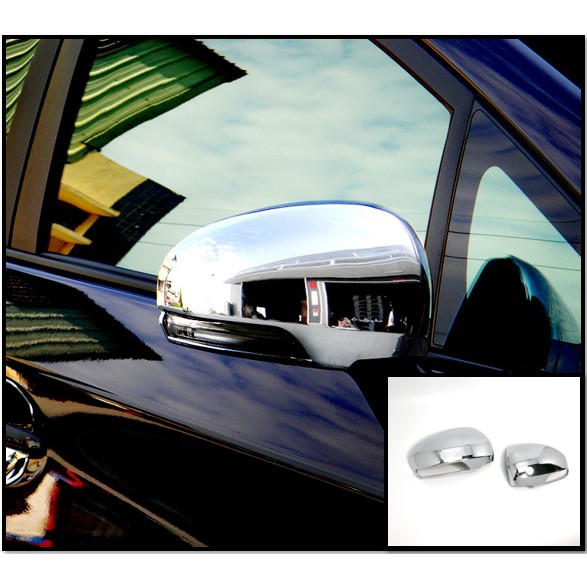 圓夢工廠 Toyota Wish 2009~2018 二代 改裝 鍍鉻 鍍銀 後視鏡蓋 後照鏡蓋 照後鏡蓋 飾貼