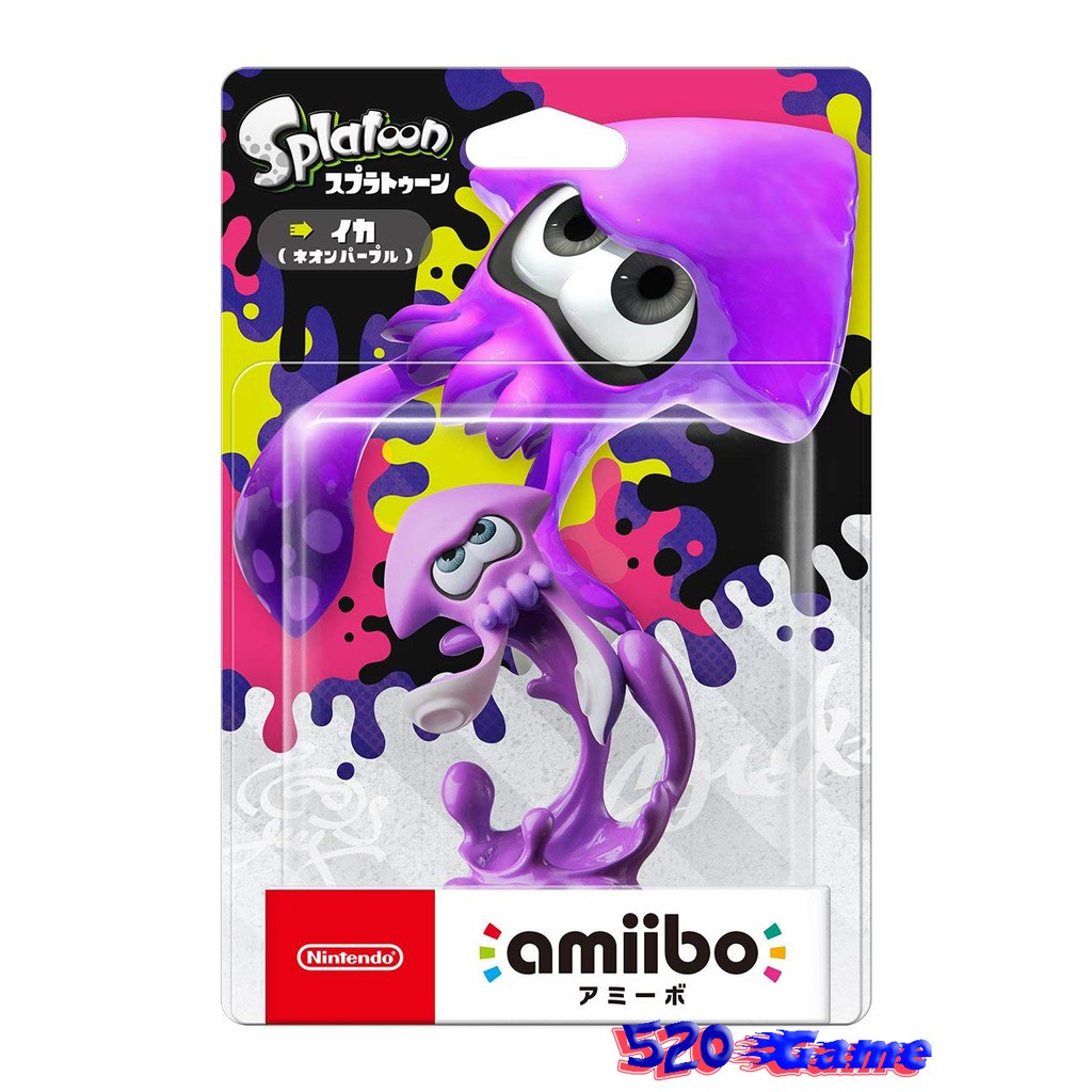 【520Game】【全新現貨】【Amiibo】【斯普拉遁2】【漆彈大作戰2】【螢光紫】紫烏賊