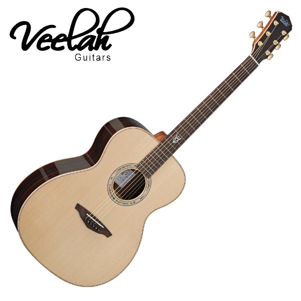 【傑夫樂器行】VEELAH V8-OM 全單板 木吉他 雲杉玫瑰木 民謠吉他 全單吉他 附原廠硬盒