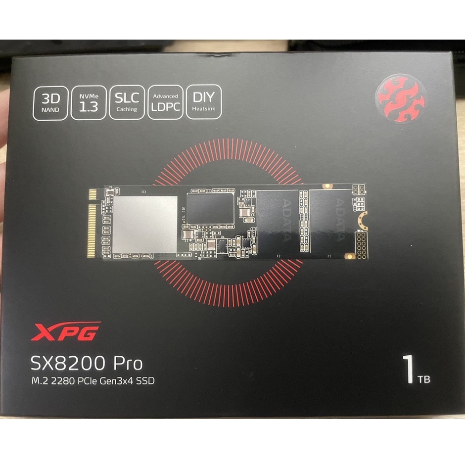 ADATA威剛 XPG SX8200 Pro 1TB M.2 PCIe SSD 固態硬碟