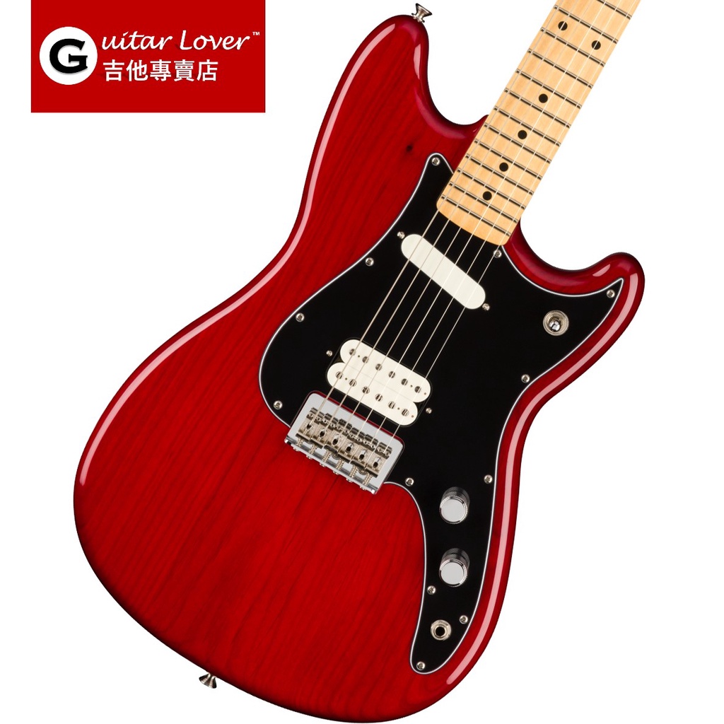 Fender Player Duo-Sonic HS Crimson Red Transparent 赤紅 墨廠