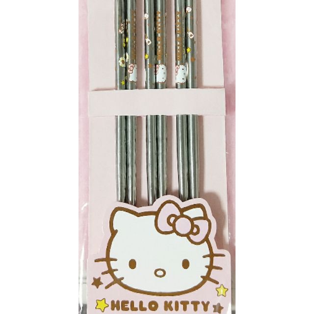 動漫無敵 代理版 Sanrio 三麗鷗 HELLO KITTY 凱蒂貓 台灣製 304不鏽鋼 筷子組