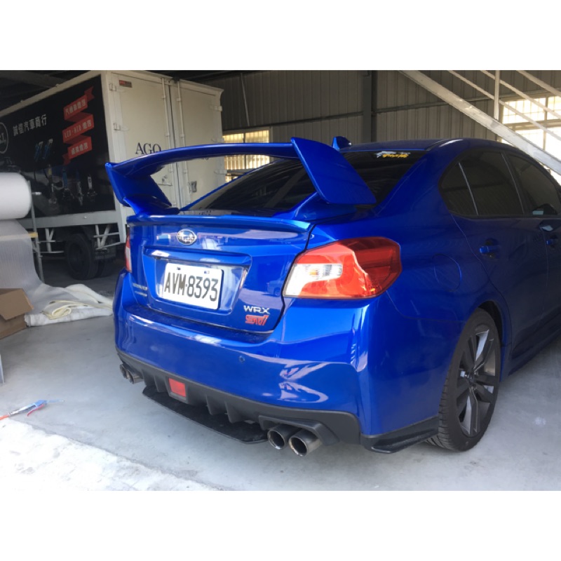2014-18 Subaru wrx STI 大尾翼 烤漆件 經典藍