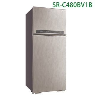 SANLUX台灣三洋SR-C480BV1B 480公升雙門變頻電冰箱(大蔬果室)(標準安裝) 大型配送