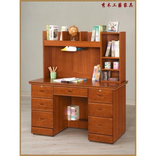 秀木工藝-柚木3.5/4.2尺書桌
