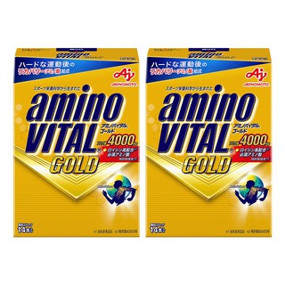 日本味之素aminoVITAL GOLD 黃金級胺基酸(4.7公克x14小包)2盒 現貨 廠商直送