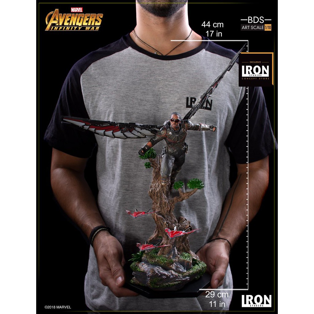 Iron Studios 【 復仇者聯盟 】 獵鷹 1/10比例 雕像 非Hot Toys MMS361 MMS245