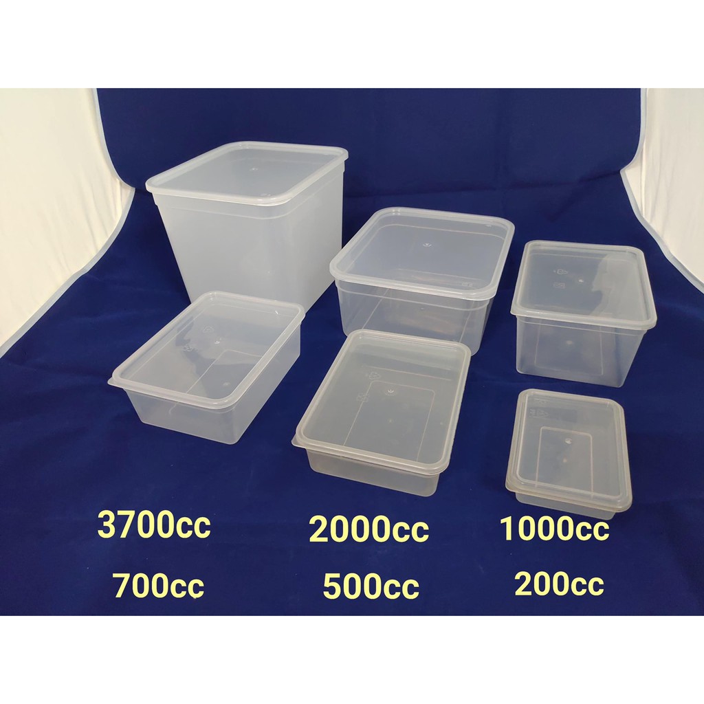 【嚴選SHOP】1入含蓋 大尺寸餅乾盒 2000CC/3700CC保鮮盒 PP盒 密封盒 透明塑膠盒 發酵桶【S037】