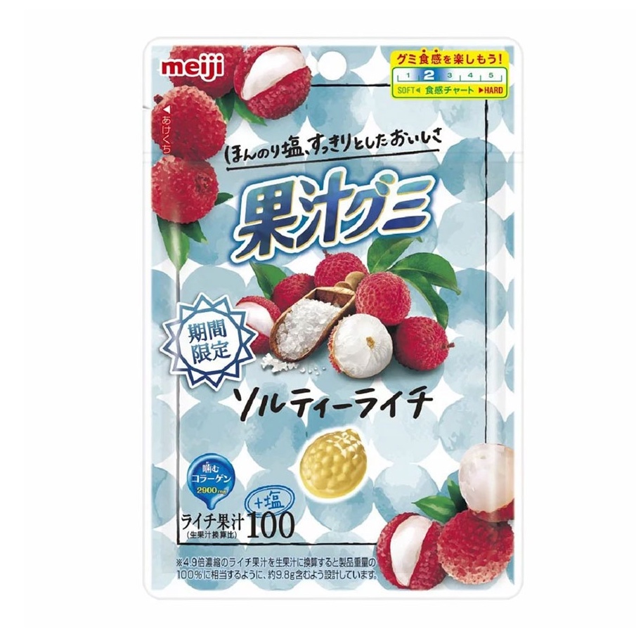 明治 果汁軟糖 荔枝/水蜜桃/黃金奇異果 47公克