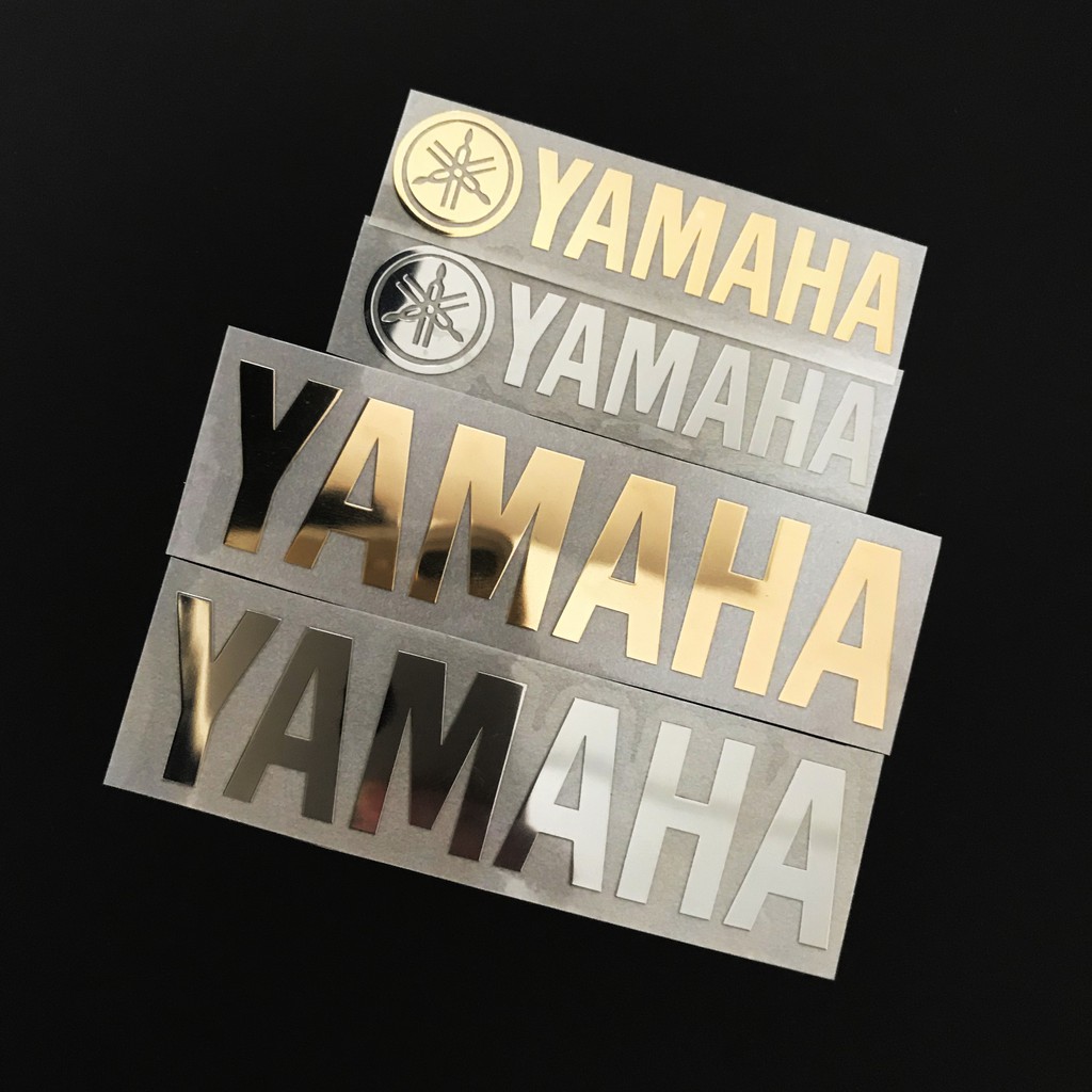 萊特 機車改裝精品 YAMAHA 鍍鎳金屬貼紙 LOGO 適合各款YAMAHA檔車黏貼 愛將 TW225 XSR900