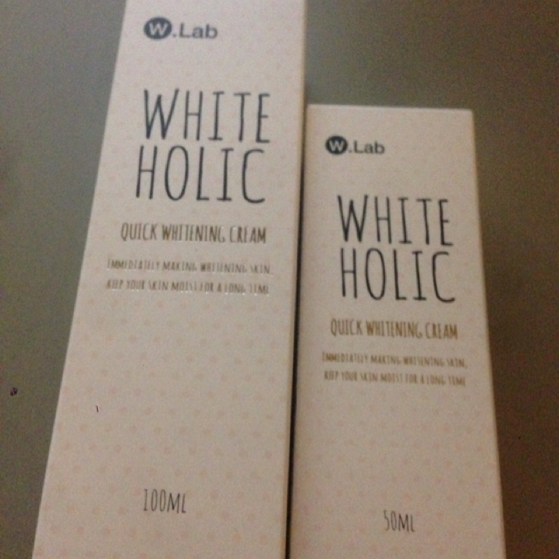 (寵愛媽媽520$)W.Lab - 100mL 明星素顏美白霜 妝前乳 WHITE HOLIC