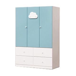 obis 衣櫃 衣櫥 收納櫃 櫥櫃 雲朵藍白色4尺四抽衣櫃