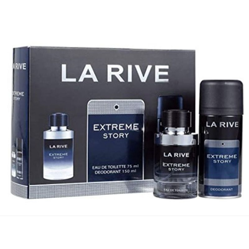 現貨 La Rive Extreme Story 淡香水禮盒 淡香水75ml+香水噴霧150ml

