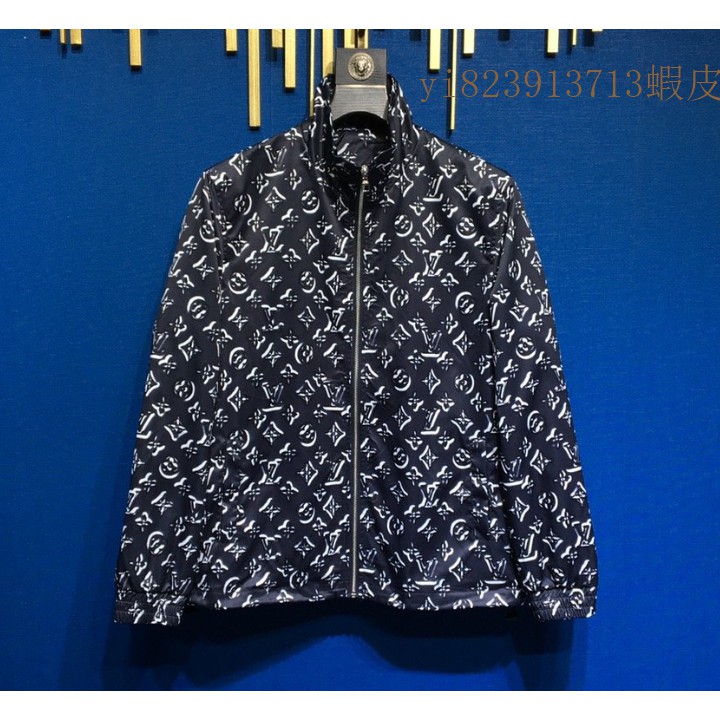 路易威登louisvuitton ss時尚潮品3d經典老花印花風衣風衣外套防曬外套男生外套男生防風 蝦皮購物