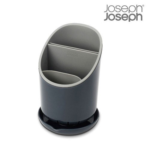 Joseph Joseph Dock 餐具瀝水架和收納盒 - 深灰色