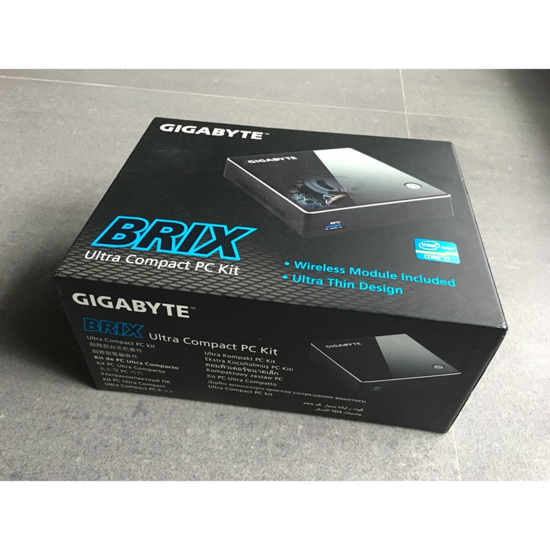 ［二手］Gigabyte Brix小電腦, GB-XM1-3537, Intel i7, 16G ram, 128G SSD