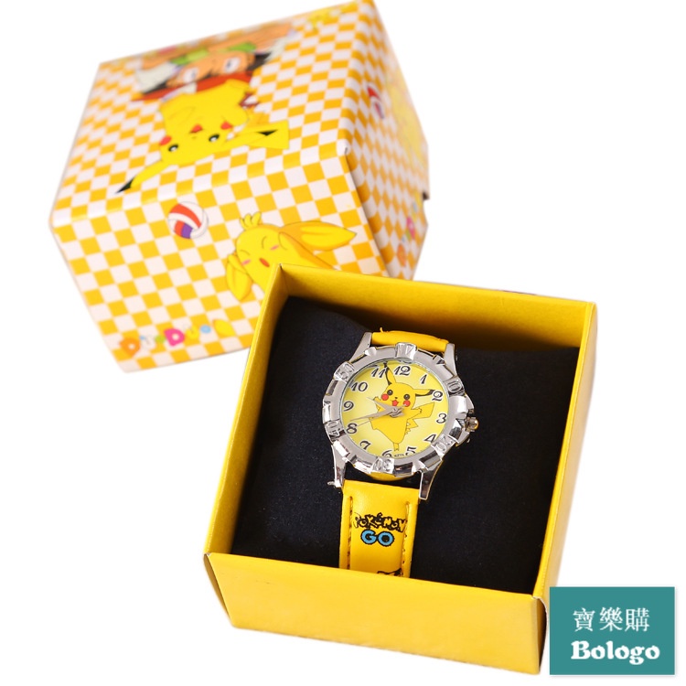 皮卡丘兒童手錶 寶可夢指針手錶 耶誕禮物 交換禮物 pokemon