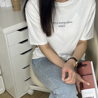 韓版圓領字母棉T 韓版棉T 字母棉T 百搭上衣 春裝 馬卡龍色系上衣 素T