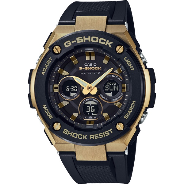 日本直送 CASIO 卡西歐 G-Shock 太陽能電波男錶GST-W300G-1A9