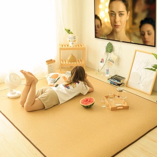 日式藤蓆地毯客厛臥室陽台榻榻米地墊 嬰兒涼墊 嬰兒床蓆 3D透氣軟藤蓆 單人涼蓆 雙人涼蓆👍