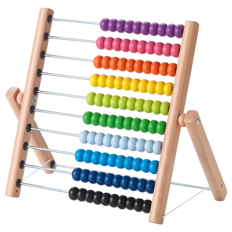 （二手）IKEA宜家-MULA姆拉算盤 創意早教益智玩具