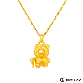 Disney迪士尼系列金飾 立體黃金墜子-立體熊抱哥款 送項鍊 (現貨+預購)