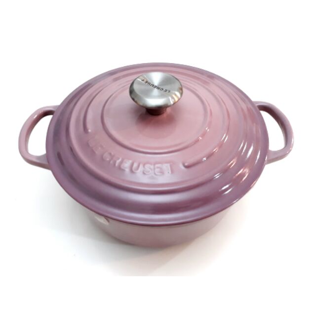 LE CREUSET 20圓鍋/鑄鐵鍋 葵錦紫