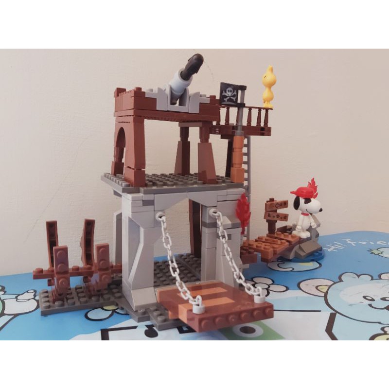 史努比系列夢想海賊島snoopy正版授權附發射器有子彈可發射 樂高lego通用 Banbao邦寶積木楚崴 蝦皮購物