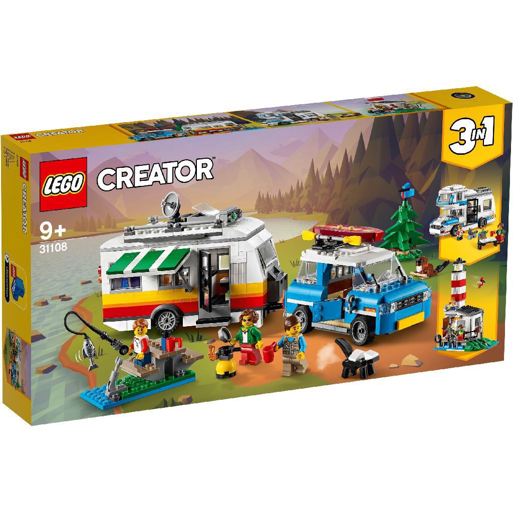 [ 玩樂磚家 ] LEGO 31108 家庭假期露營車 CREATOR 三合一系列