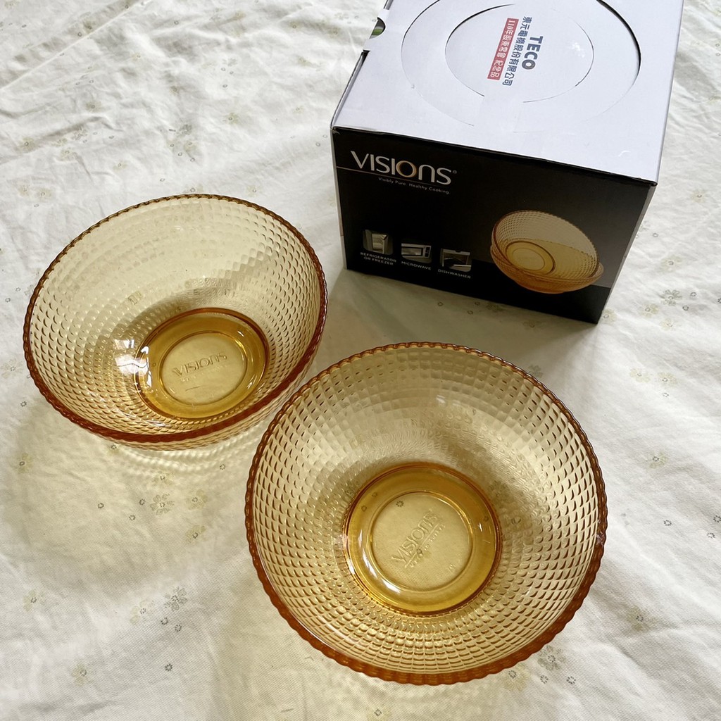 Visions 康寧 5吋碗 Generation  耐高溫 土耳其製 玻璃碗 一盒2入 東元電機 【股東會紀念品】